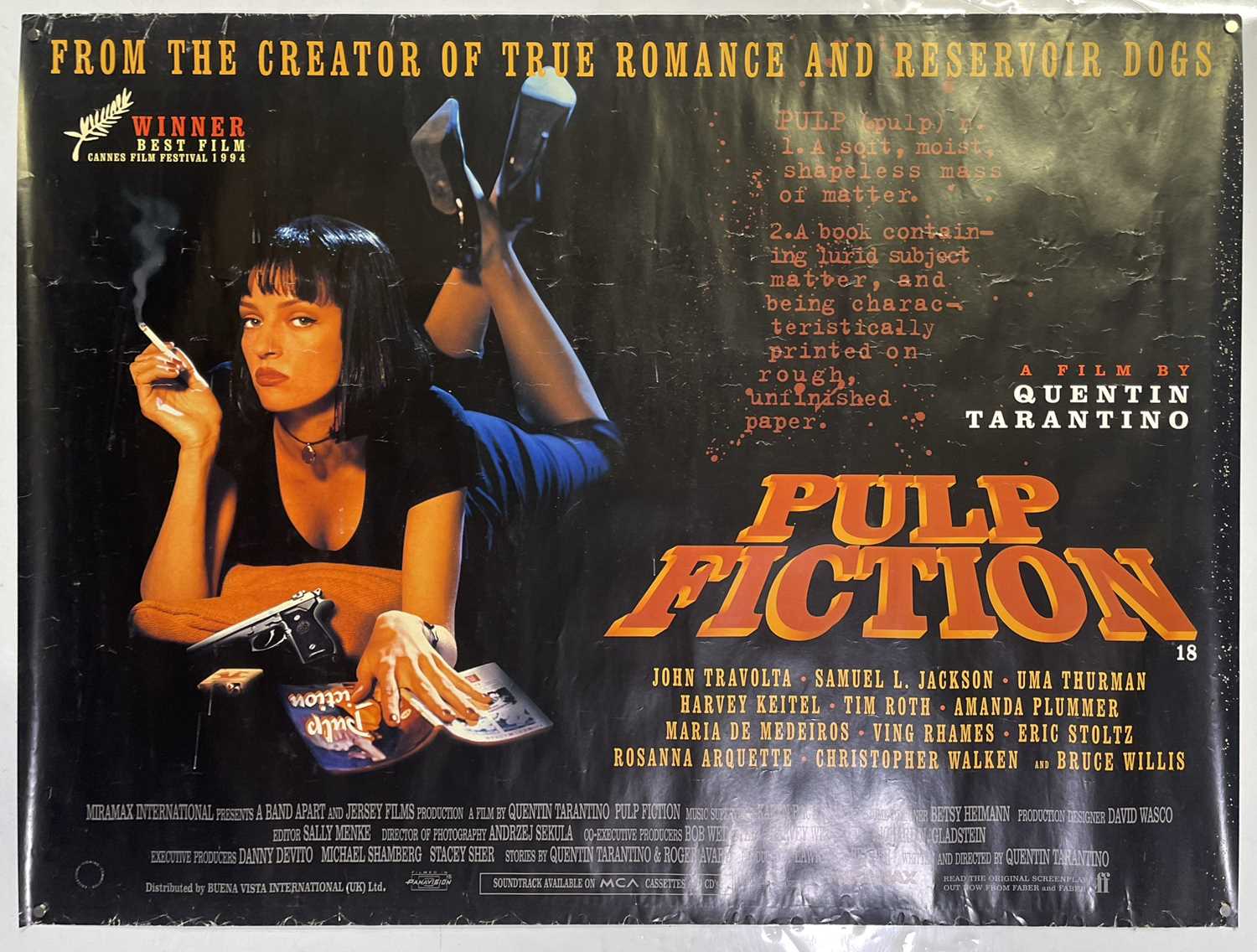 PULP FICTION QUAD POSTER.