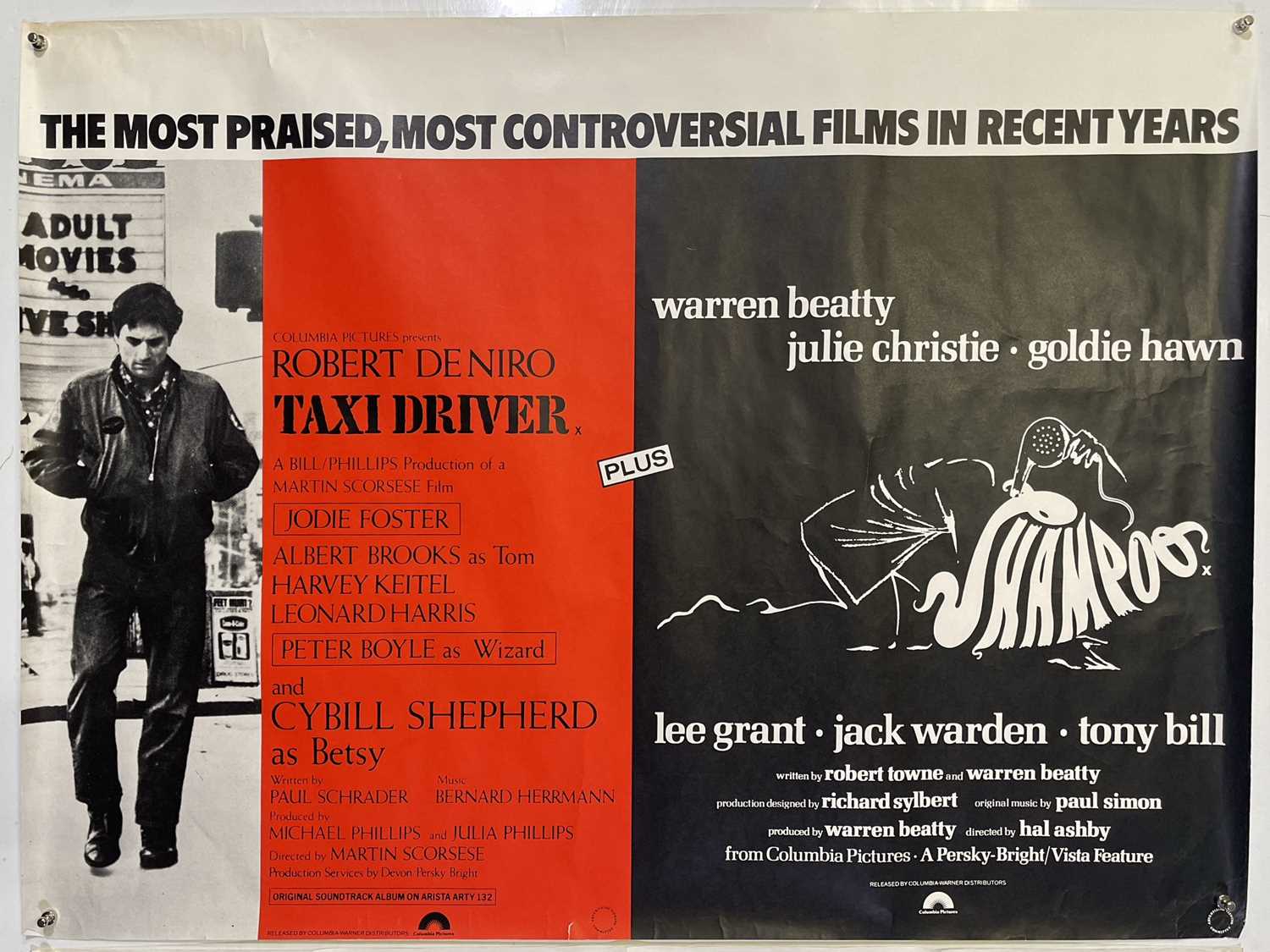 CINEMA POSTERS - ONE FLEW OVER THE CUCKOO'S NEST (1975) / TAXI DRIVER DOUBLE BILL. - Image 2 of 3