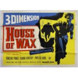 HOUSE OF WAX (1953) - ORIGINAL UK QUAD POSTER.