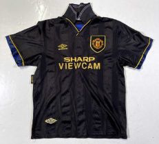 MANCHESTER UNITED FOOTBALL SHIRT - AWAY KIT 1993-5.