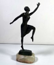 GEORGES VACOSSIN - ART DECO BRONZE FIGURE.