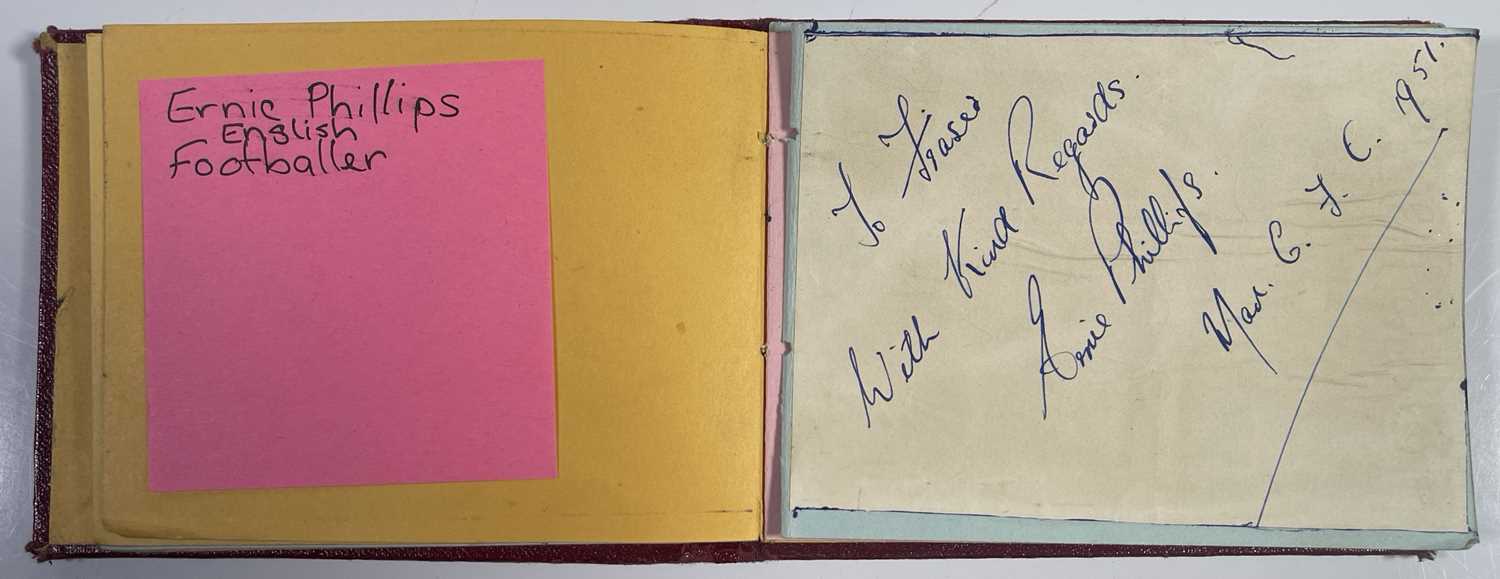 LATE 1940S / EARLY 1950S AUTOGRAPH BOOK WITH FOOTBALLERS. - Image 18 of 27