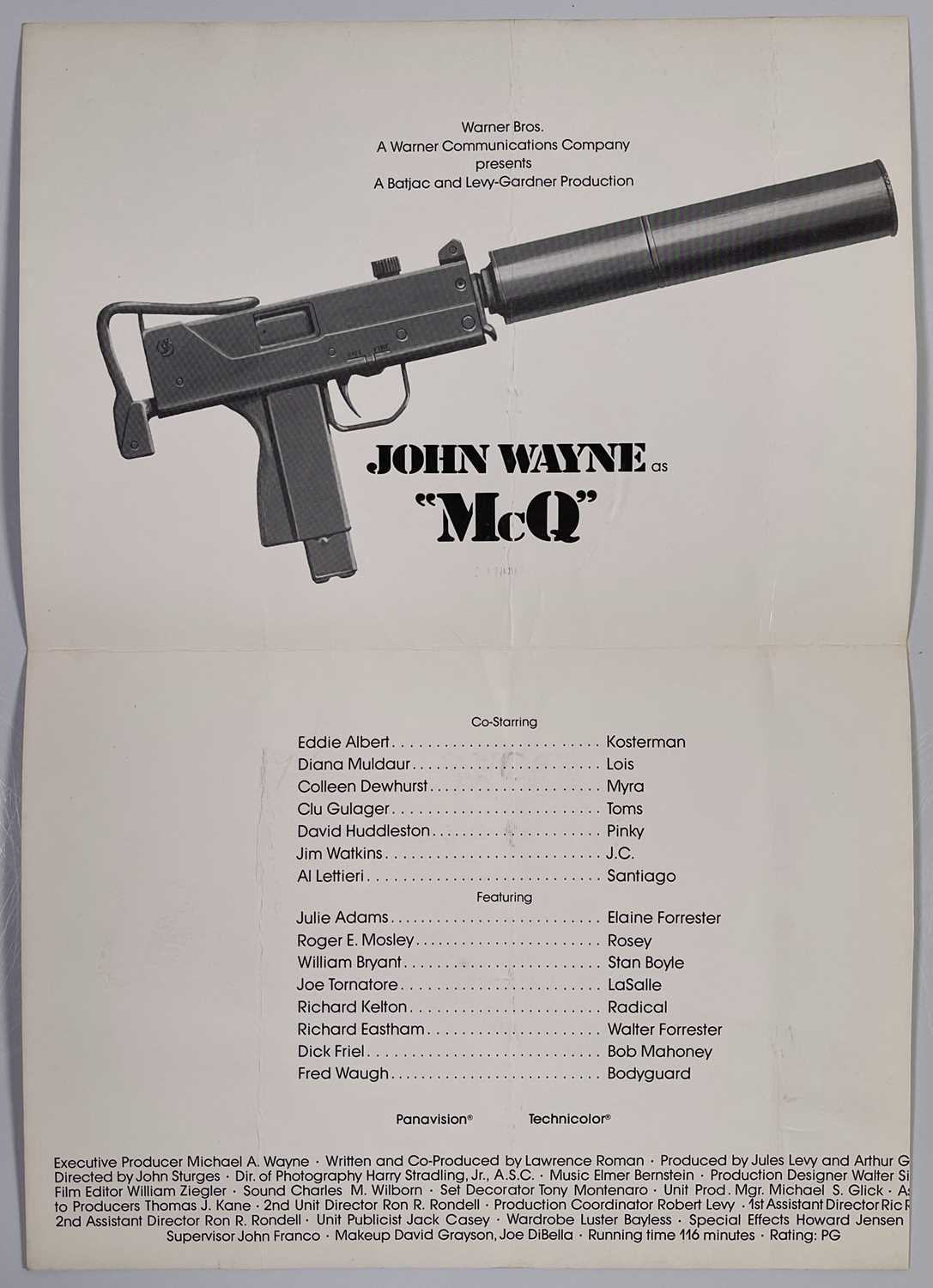 JOHN WAYNE - SIGNED MCQ CAST LIST BOOK. - Image 2 of 3