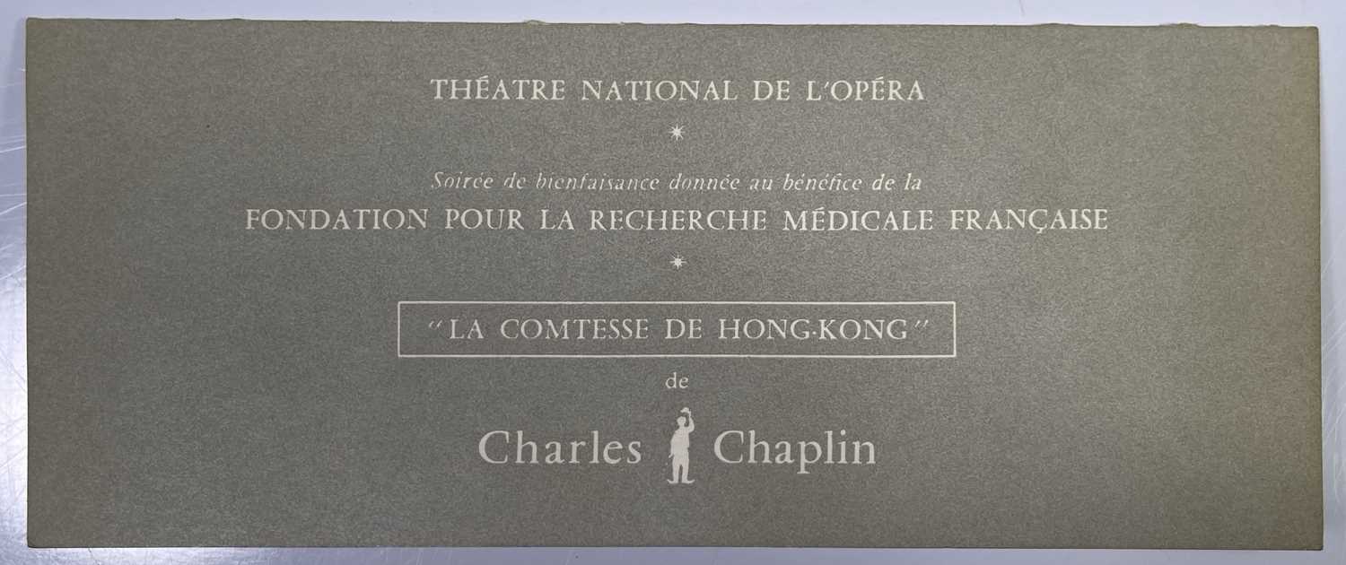 CHARLIE CHAPLIN - SIGNED CARD AND ORIGINAL IMAGES FROM 1967 GALA DINNER. - Image 4 of 4