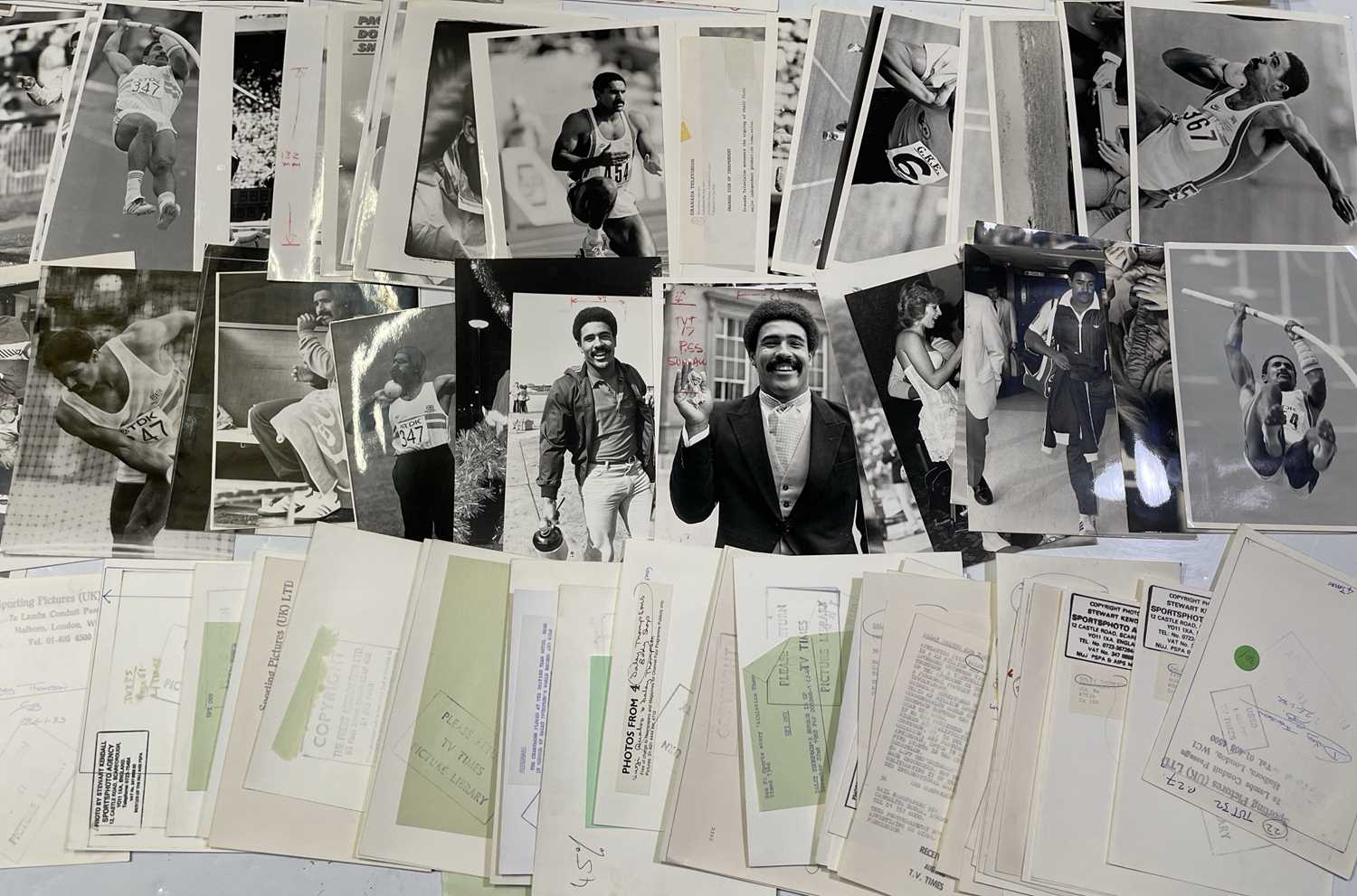 DALEY THOMPSON - LARGE COLLECTION OF PRESS PHOTOGRAPHS. - Image 2 of 2