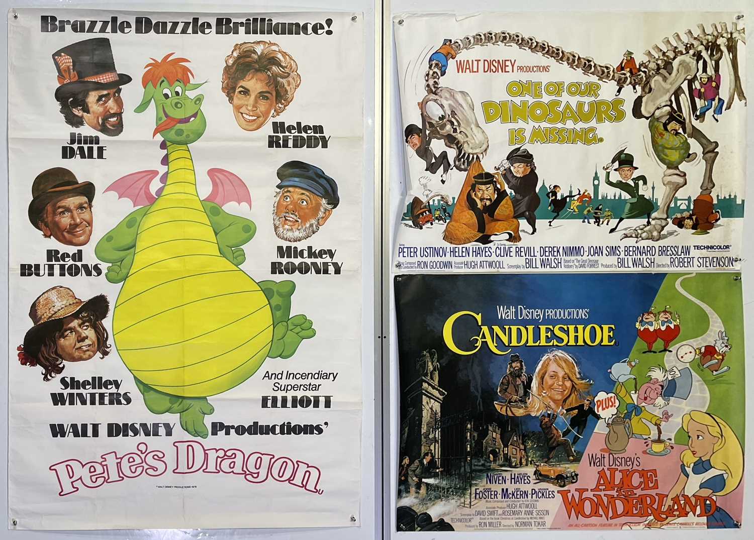 C 1970S DISNEY FILMS - POSTER COLLECTION.