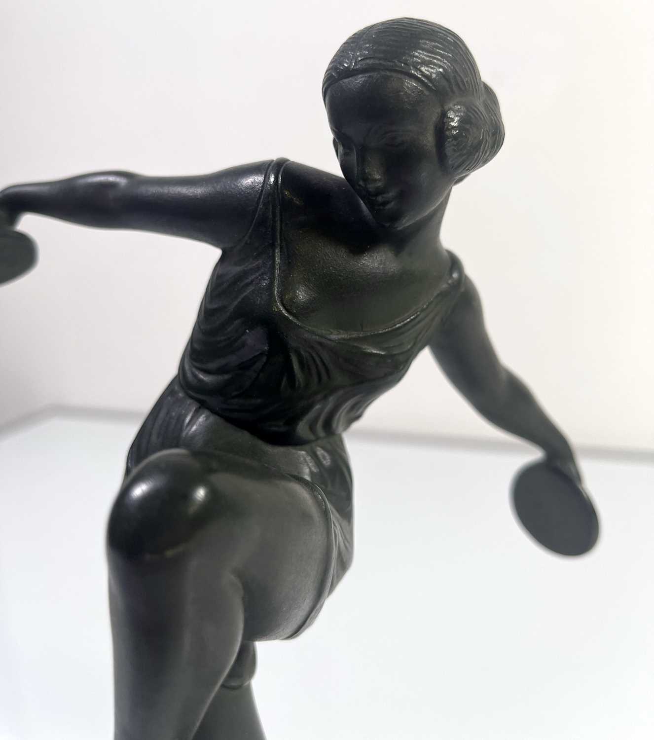 ART DECO FIGURE BY FAVRAL. - Image 3 of 5