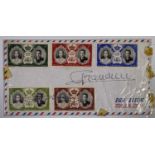 GRACE KELLY AND PRINCE RAINIER - SIGNED ENVELOPE.