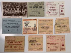 ASTON VILLA - 20TH C TICKET COLLECTION INC 1920S POSTCARD.