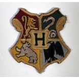 HARRY POTTER EMBROIDERED HOGWARTS BADGE.