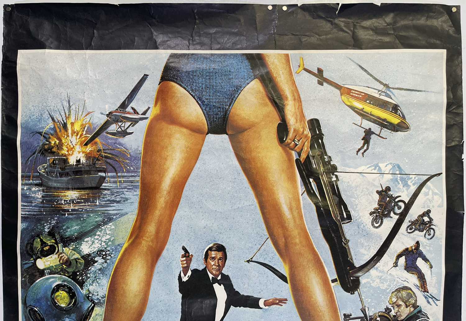 JAMES BOND - FOR YOUR EYES ONLY (1981) ORIGINAL UK BILLBOARD POSTER. - Image 4 of 4