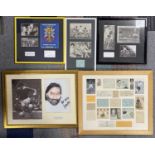 FOOTBALL LEGENDS - SIGNED ITEMS INC GEORGE BEST.