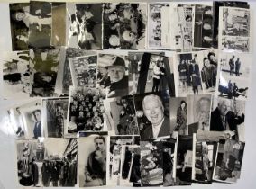CHARLIE CHAPLIN - LARGE COLLECTION OF PRESS PHOTOGRAPHS.