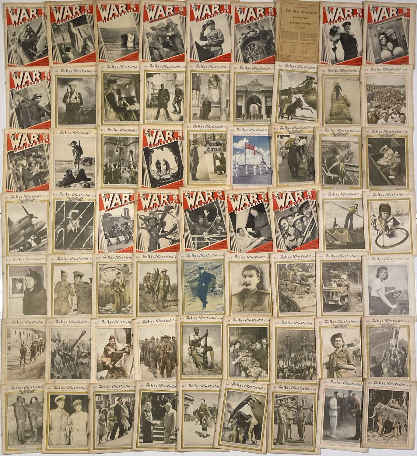 80+ THE WAR ILLUSTRATED MAGAZINES.