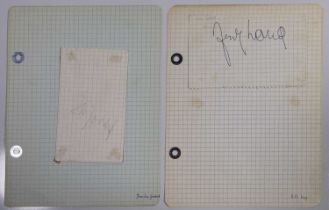 THE GREAT DIRECTORS - AUTOGRAPHS OF FRITZ LANG AND JEAN LUC GODARD.