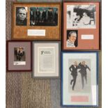 UK COMEDIANS - SIGNED ITEMS INC MORECAMBE AND WISE.