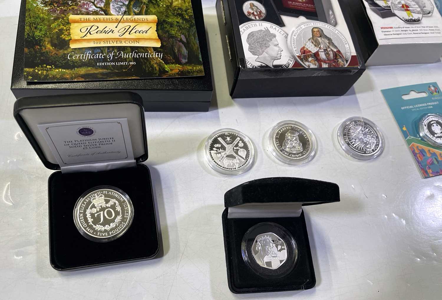 SILVER PROOF COINS. - Image 2 of 3