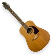 A SEAGULL S12+ ACOUSTIC GUITAR.