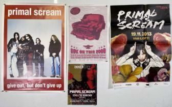 PRIMAL SCREAM POSTERS - ONE SIGNED.