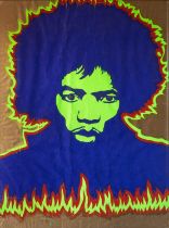 JIMI HENDRIX INTEREST - ORIGINAL POSTER BY LARRY SMART - FIRE (1967).