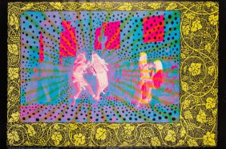 WEST COAST PSYCHEDELIA - 'ANCIENT DANCE' POSTER C 1970.