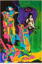 ORIGINAL BLACKLIGHT POSTER - 1968 - 'DREAM OF ME'.