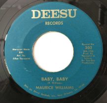 MAURICE WILLIAMS - BABY, BABY/ BEING WITHOUT YOU 7" (US NORTHERN - DEESU RECORDS - 302)