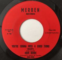 JOHN BOWIE - YOU'RE GONNA MISS A GOOD THING (BABY)/ AT THE END OF THE DAY 7" (US NORTHERN - MERBEN R