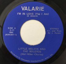 LITTLE MELVIN AND THE BOLEROS - I'M IN LOVE (YES I AM) 7" (US ORIGINAL - VALARIE - NR4397)