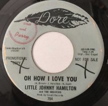LITTLE JOHNNY HAMILTON - OH HOW I LOVE YOU/ GO 7" (US PROMO - DORE - 754)