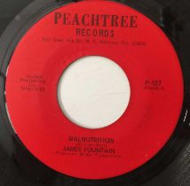 JAMES FOUNTAIN - SEVEN DAY LOVER/ MALNUTRITION 7" (US ORIGINAL - PEACHTREE - P-127)