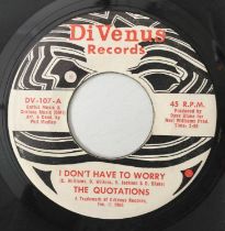 THE QUOTATIONS - I DON'T HAVE TO WORRY/ IT CAN HAPPEN TO YOU 7" (US NORTHERN - DiVENUS RECORDS - DV-