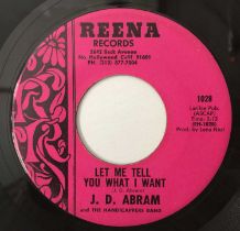 J.D. ABRAM - DOCTOR OF LOVE/ LET ME TELL YOU WHAT I WANT 7" (US NORTHERN - REENA RECORDS - 1028)