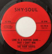 THE FOUR SIGHTS - LOVE IS A HURTING GAME-THAT I CAN'T WIN 7" (US ORIGINAL - SHY-SOUL - S.S.-101)