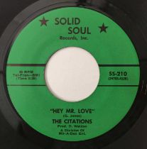 THE CITATIONS - HEY MR SOUL/ TWO FOR THE ROAD 7" (US SOUL - SOLID SOUL - SS-210)