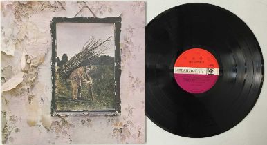 LED ZEPPELIN - IV LP (UK OG - PLUM/ RED ATLANTIC - INVERTED FEATHER - 2401012)