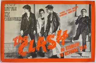 THE CLASH - ORIGINAL 1978 PARIS CONCERT POSTER.