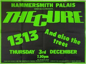 THE CURE - ORIGINAL 1981 CONCERT POSTER.