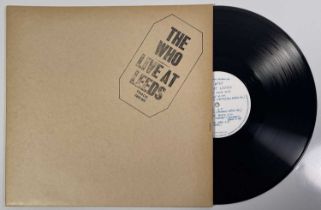 THE WHO - LIVE AT LEEDS LP (COMPLETE 1ST UK BLACK TEXT PRESSING - TRACK 2406 001)