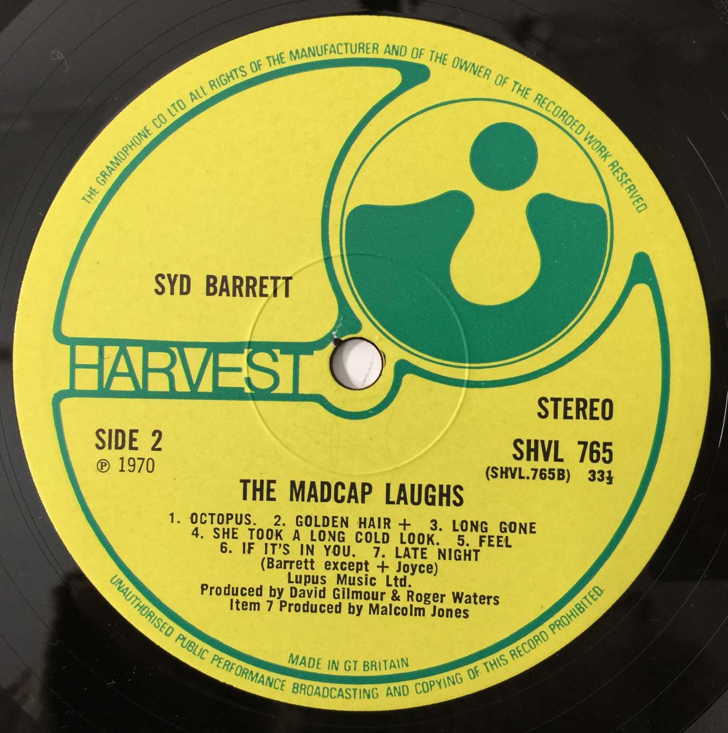 SYD BARRETT - THE MADCAP LAUGHS LP (ORIGINAL UK COPY - HARVEST SHVL 765) - Image 5 of 8