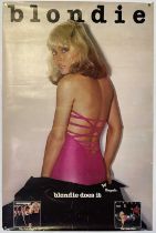 BLONDIE PLASTIC LETTERS ORIGINAL US PROMO POSTER.