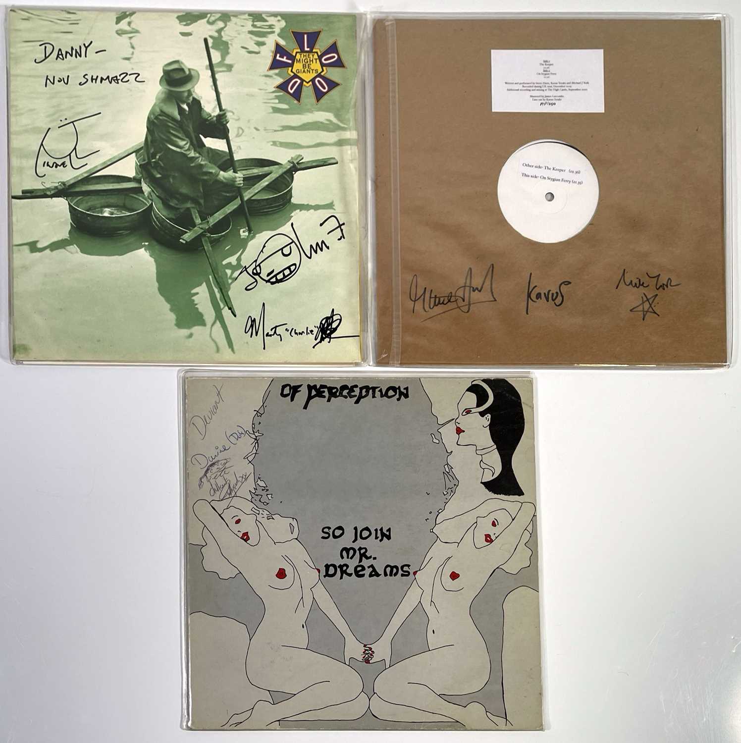 DANNY'S SIGNED LPS - WEIRD STUFF / ALT INC UTOPIA STRONG.