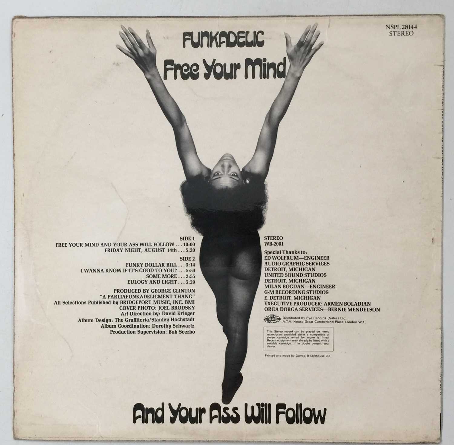 FUNKADELIC - FREE YOUR MIND AND YOUR ASS WILL FOLLOW LP (ORIGINAL UK COPY - PYE INTERNATIONAL NSPL 2 - Image 3 of 5