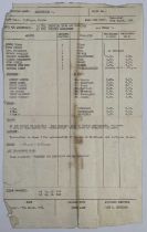 THE BEATLES - ORIGINAL CALL SHEET FOR A HARD DAY'S NIGHT.