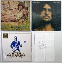 DANNY'S SIGNED LPS - GLEN CAMPBELL AND MORE.