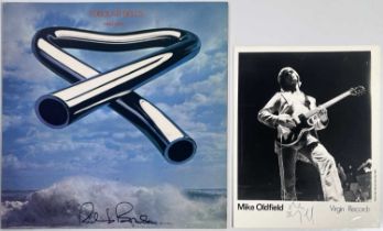 VIRGIN RECORDS - MIKE OLDFIELD AND RICHARD BRANSON SIGNED ITEMS.