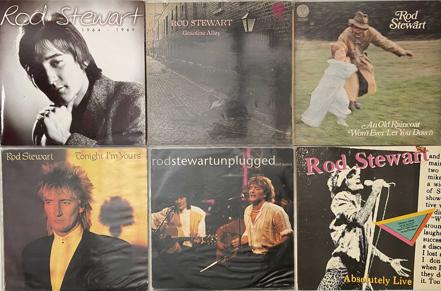 ROD STEWART & RELATED - LPs