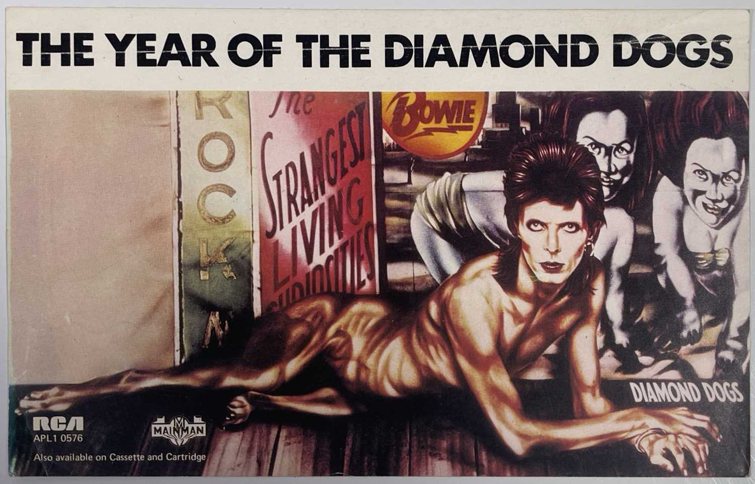 DAVID BOWIE - DIAMOND DOGS US PROGRAMME AND STICKER. - Image 8 of 9