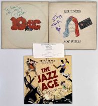 DANNY'S SIGNED LPS - BRYAN FERRY / ROY WOOD / GRAHAM GOULDMAN.