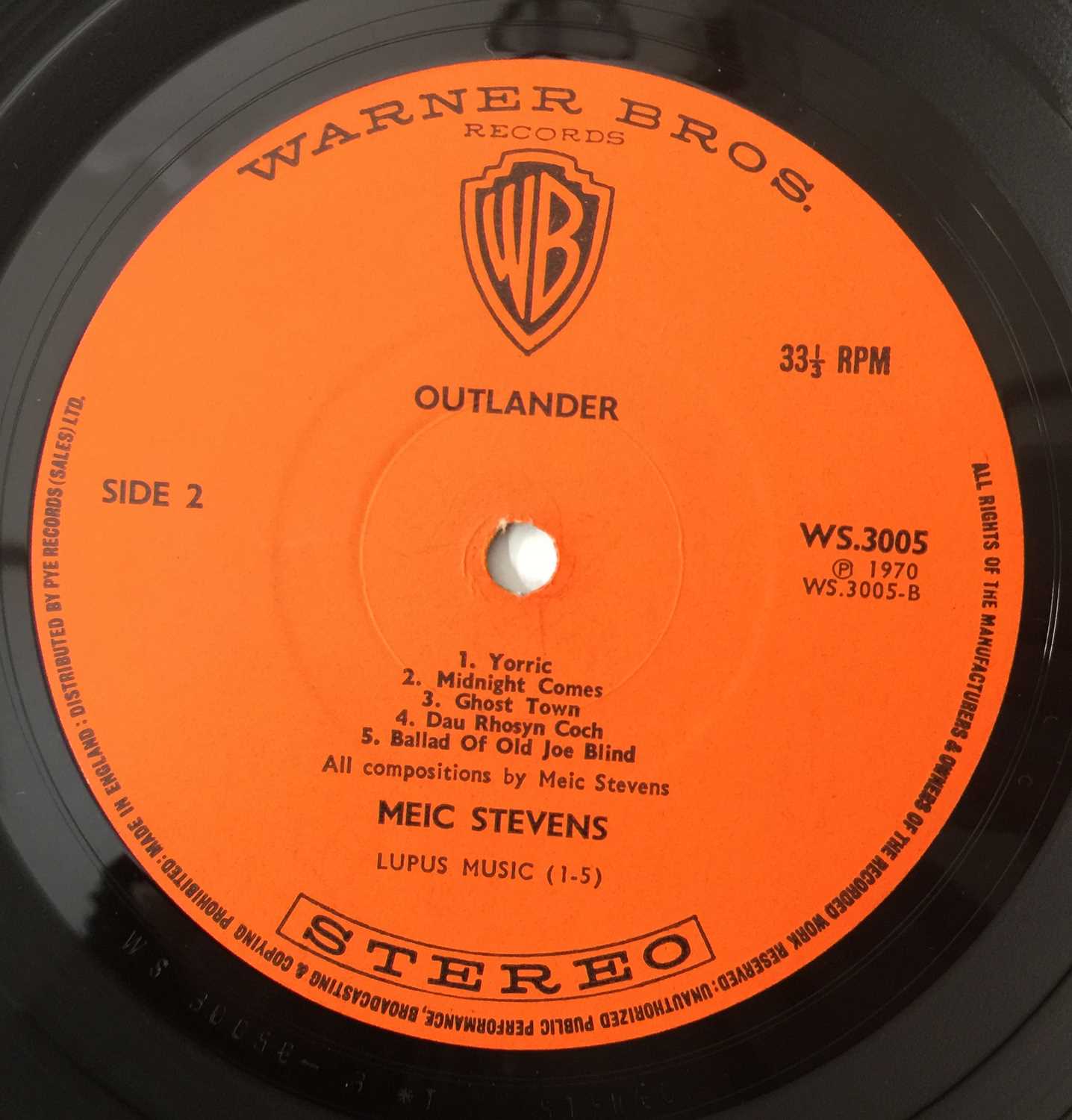 MEIC STEVENS - OUTLANDER LP (WS 3005 - UK ORIGINAL PRESSING) - Image 5 of 6